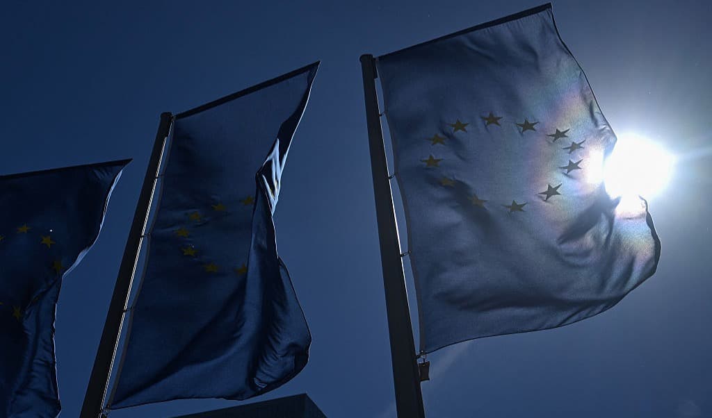 ECB:s högkvarter i Frankfurt. Förre ECB-chefen Mario Draghi har öppnat för ett kompromissande med unionens ”frihet”. Foto: Kirill Kudryavtsev/AFP via Getty Images