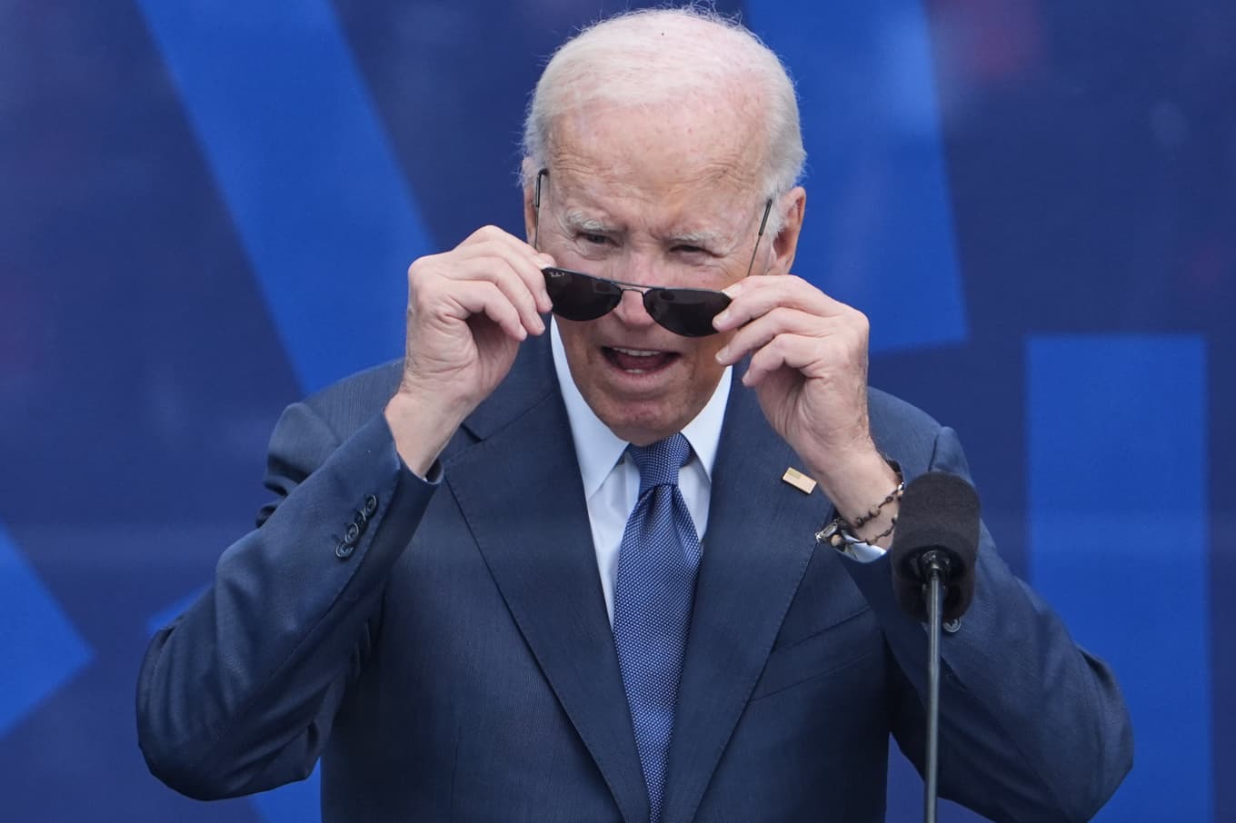 Den amerikanske före detta presidenten Joe Biden i juni. Foto: Jeff Roberson/AP/TT