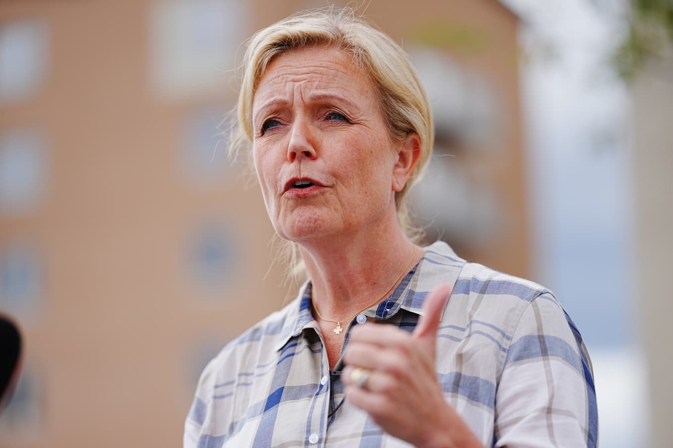 Centerpartiets partiledare Elisabeth Thand Ringqvist. Arkivbild. Foto: Magnus Lejhall/TT