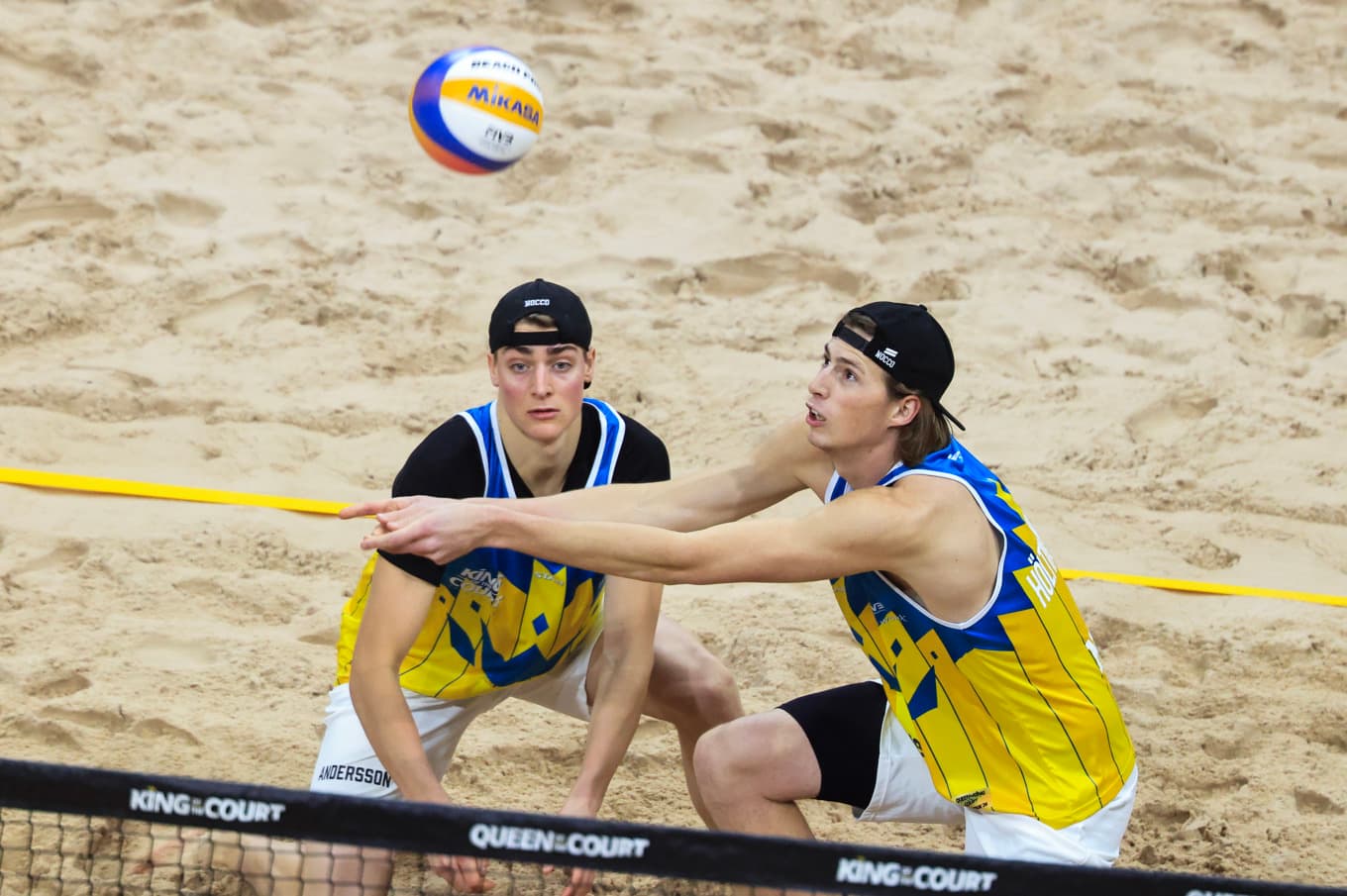 Sveriges Elmer Andersson och Jacob Hölting Nilsson. Arkivbild. Foto: Stefan Jerrevång/TT