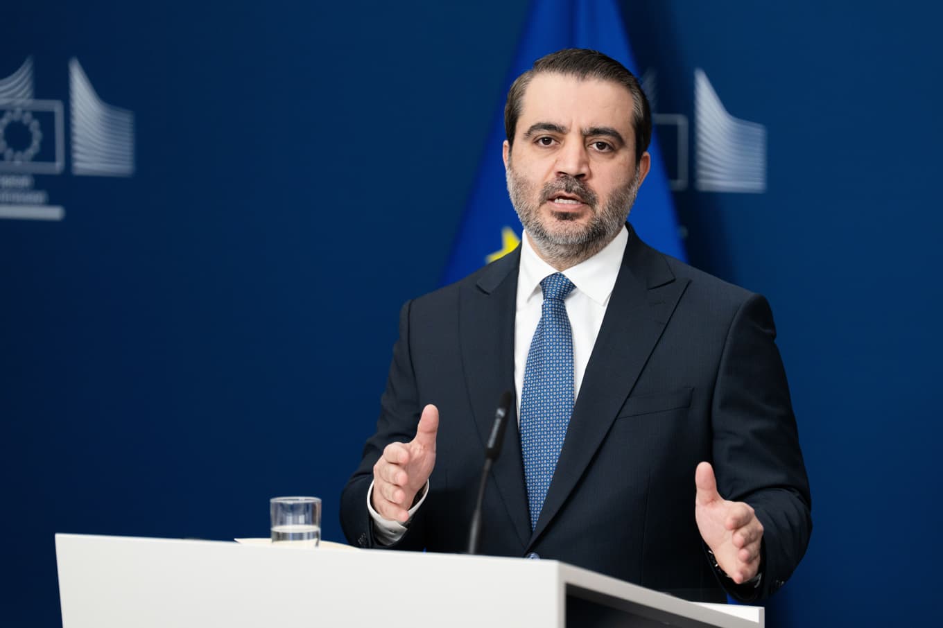 Syriens utrikesminister Asaad al-Shaibani. Arkivbild. Foto: Marius Burgelman/AP/TT
