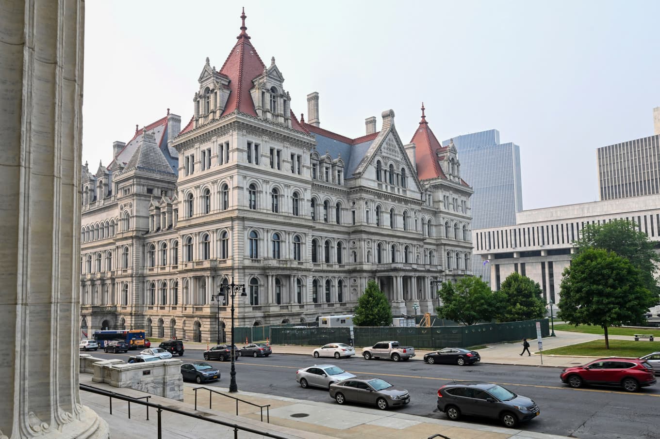 Delstaten New Yorks parlament i staden Albany. Arkivbild. Foto: Hans Pennink/AP/TT