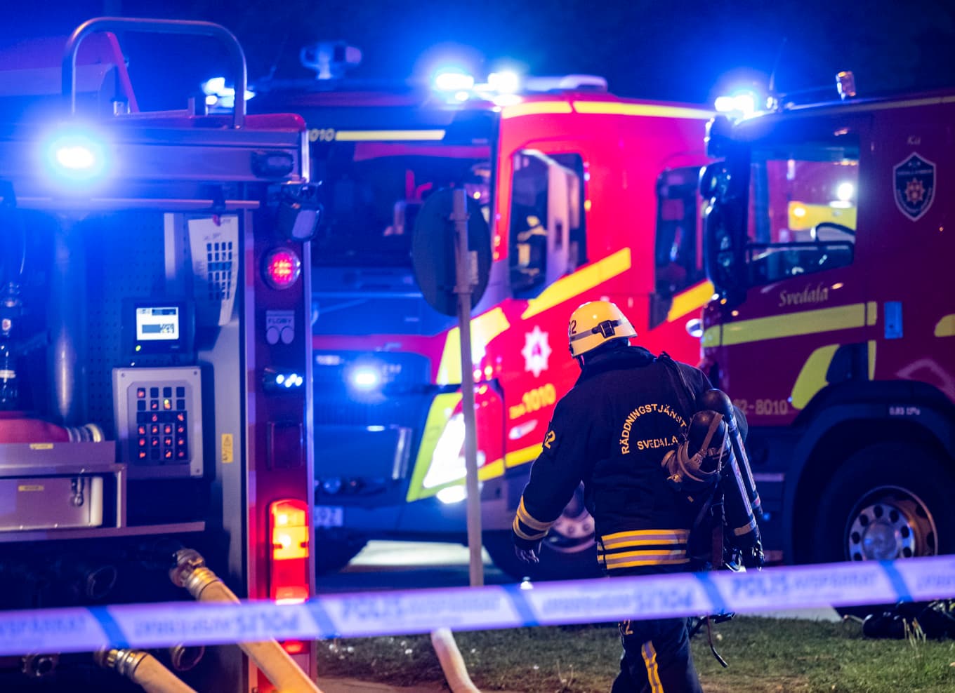 Brandkåren kunde inte rädda en villa i Vara. Arkivbild. Foto: Johan Nilsson/TT