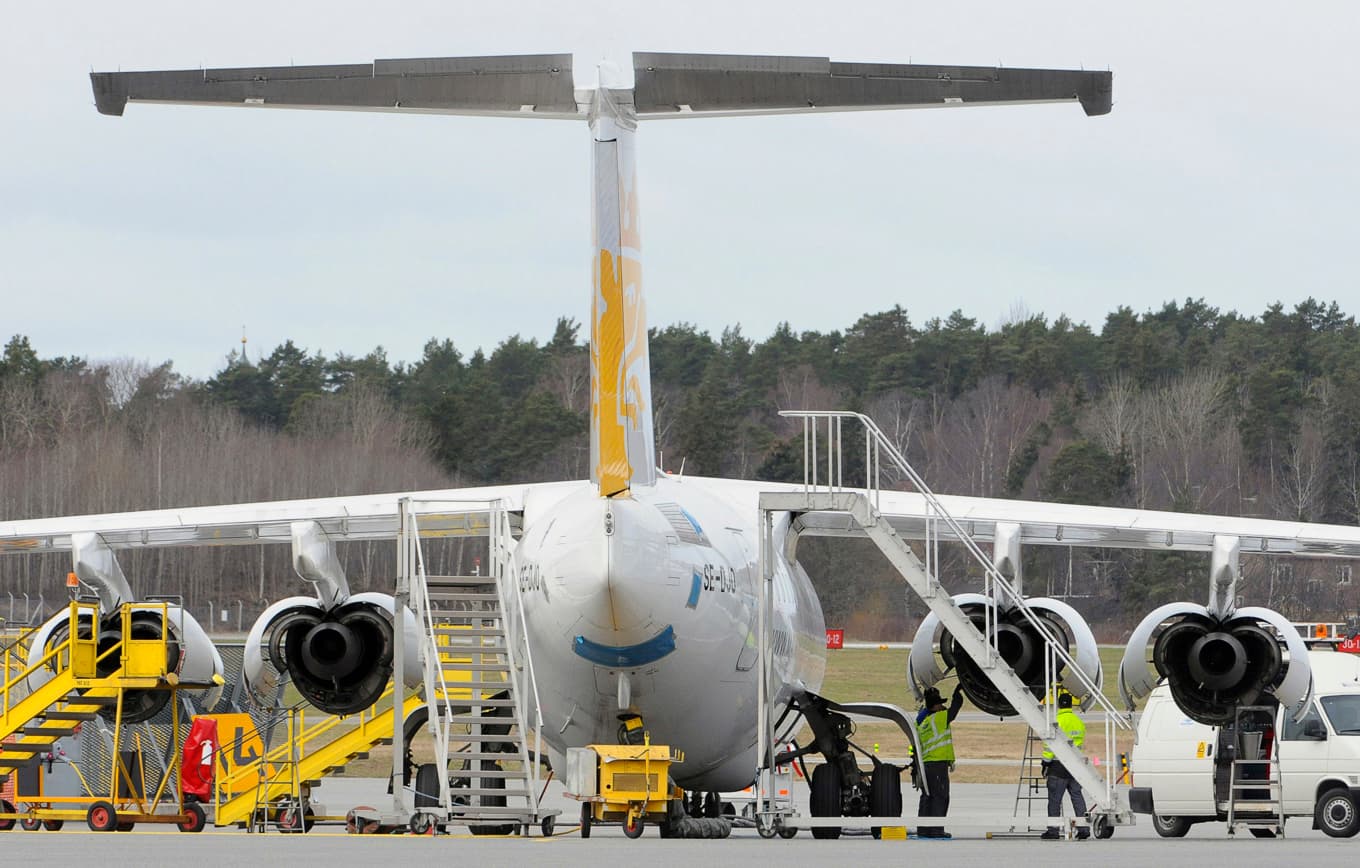 En ny rapport kartlägger luftfartsinfrastrukturens betydelse för totalförsvaret. Foto: JOHAN NILSSON/AFP via Getty Images