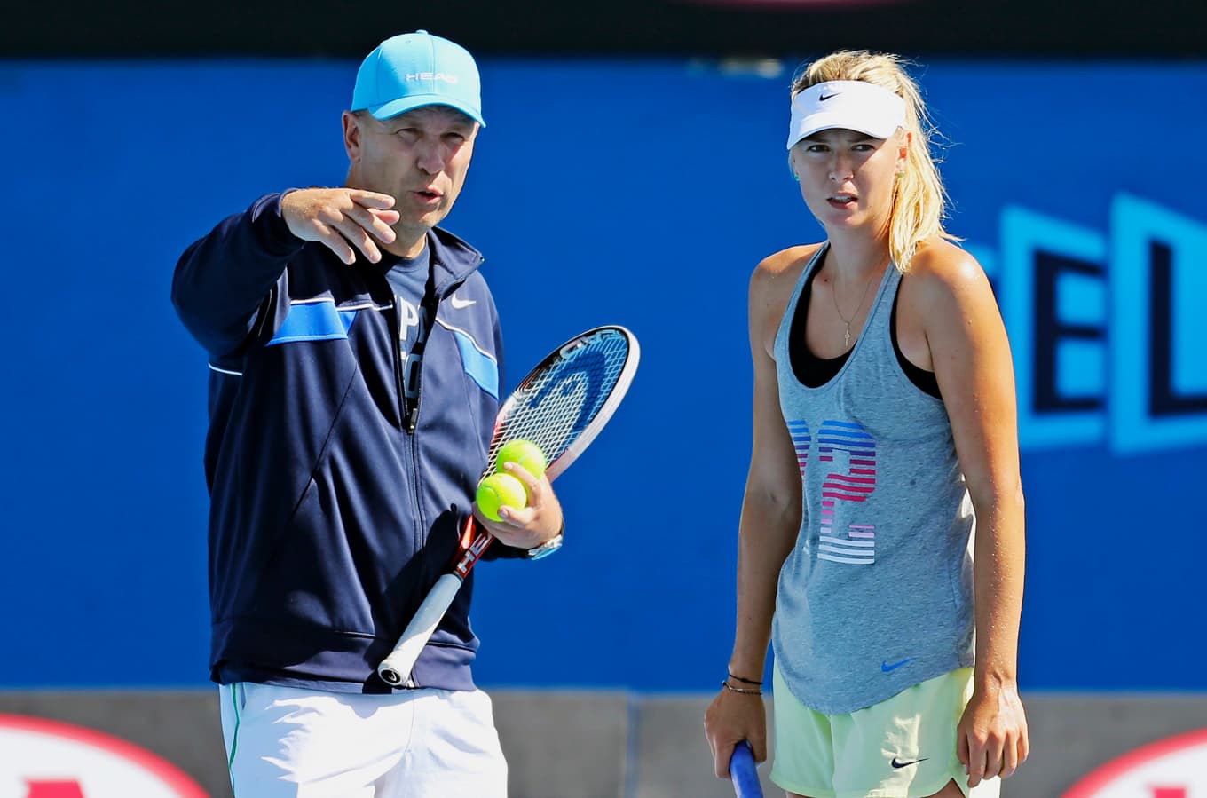 Thomas Högstedt nådde stora framgångar med Maria Sjarapova som tackade honom när hon valdes in i tennisens Hall of Fame. Foto: Scott Barbour/Getty Images