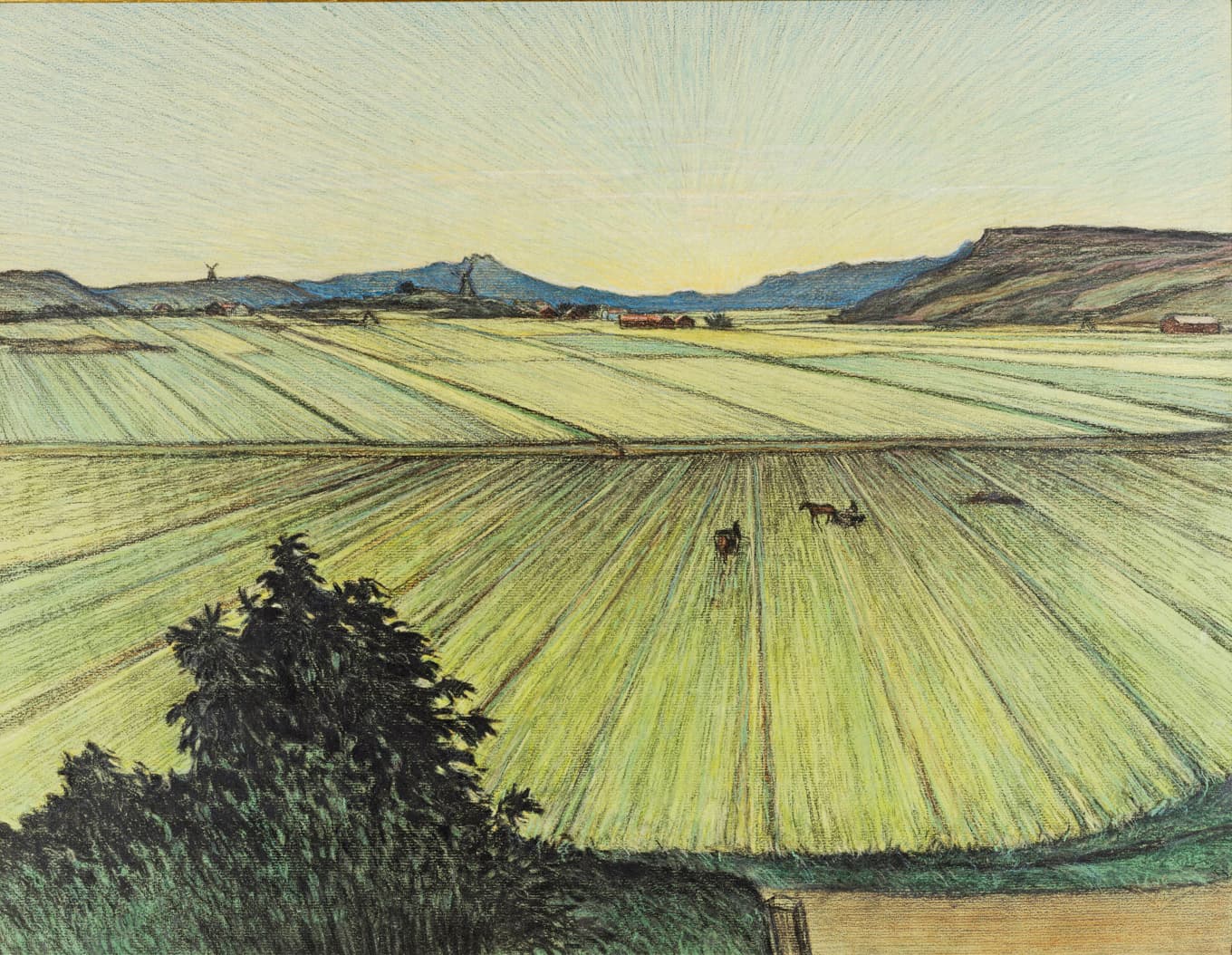 Naturen, människan och landskapet. Målning av Karl Nordström (1855–1923). Foto: Thielska Galleriet/Wikimedia Commons/lorem