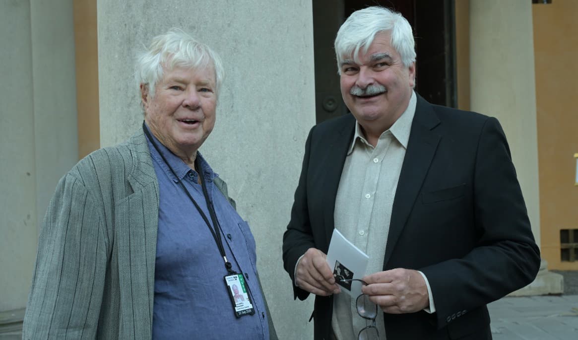 Staffan Heimerson och Håkan Juholt talade om sillinläggningar, politik och Little Gerhard. Foto: Adam Strand