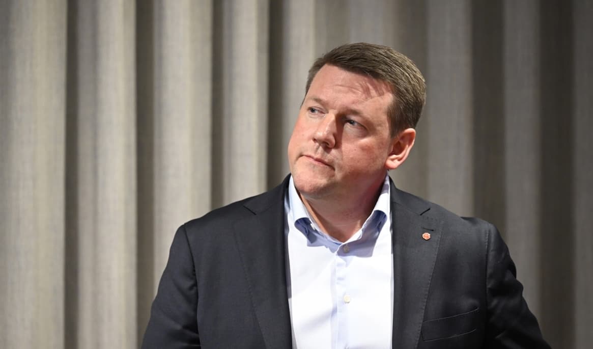 Socialdemokraternas partisekreterare Tobias Baudin. Arkivbild. Foto: Jessica Gow/TT