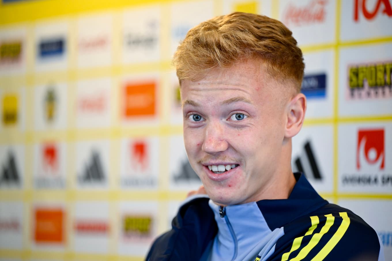 Hugo Larsson är klar för engelska Preier League-klubben Fulham. Arkivbild. Foto: Henrik Montgomery/TT