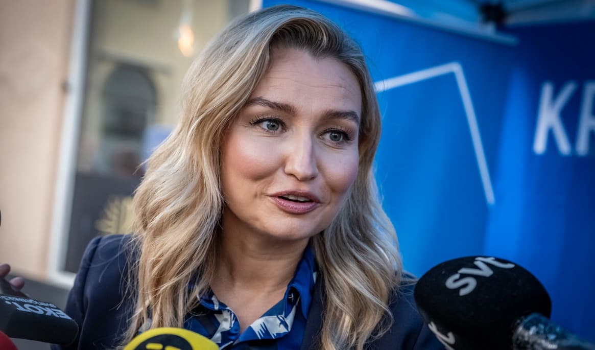 Kristdemokraternas partiledare Ebba Busch. Foto: Johan Nilsson / TT