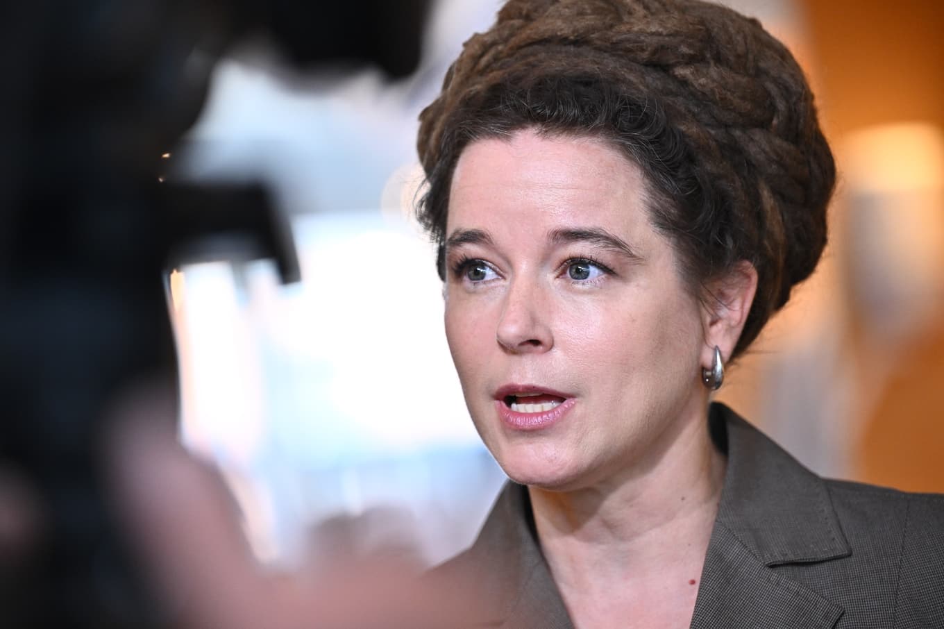 Miljöpartiets språkrör Amanda Lind. Arkivbild. Foto: Claudio Bresciani/TT