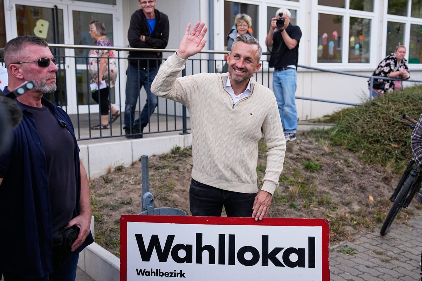 Ulrich Siegmund, ledare för AFD i Sachsen-Anhalt. Foto: Matthias Schrader/AP/TT