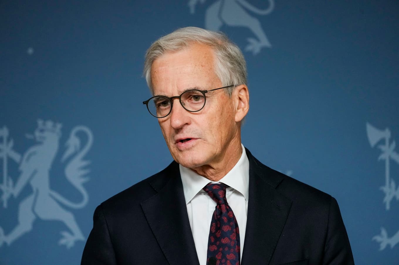 Norges statsminister Jonas Gahr Støre (Ap) på en bild från fredagen. Foto: Cornelius Poppe/NTB/TT