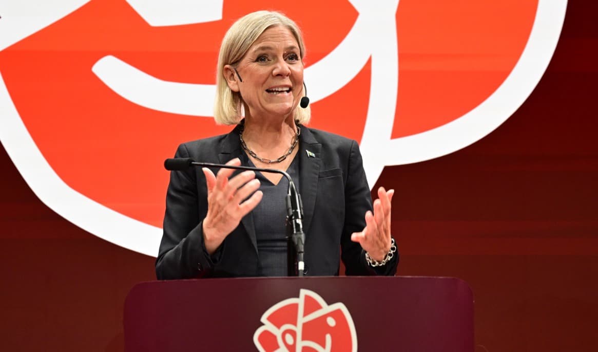 Det är fortfarande oklart om Socialdemokraternas partiledare Magdalena Andersson blir Sveriges nya statsminister. Foto: Jonas Ekströmer/TT