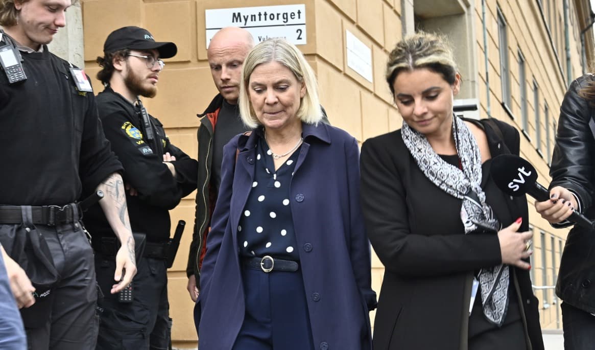 Socialdemokraternas partiledare Magdalena Andersson tidigare i veckan. Foto: Fredrik Sandberg/TT