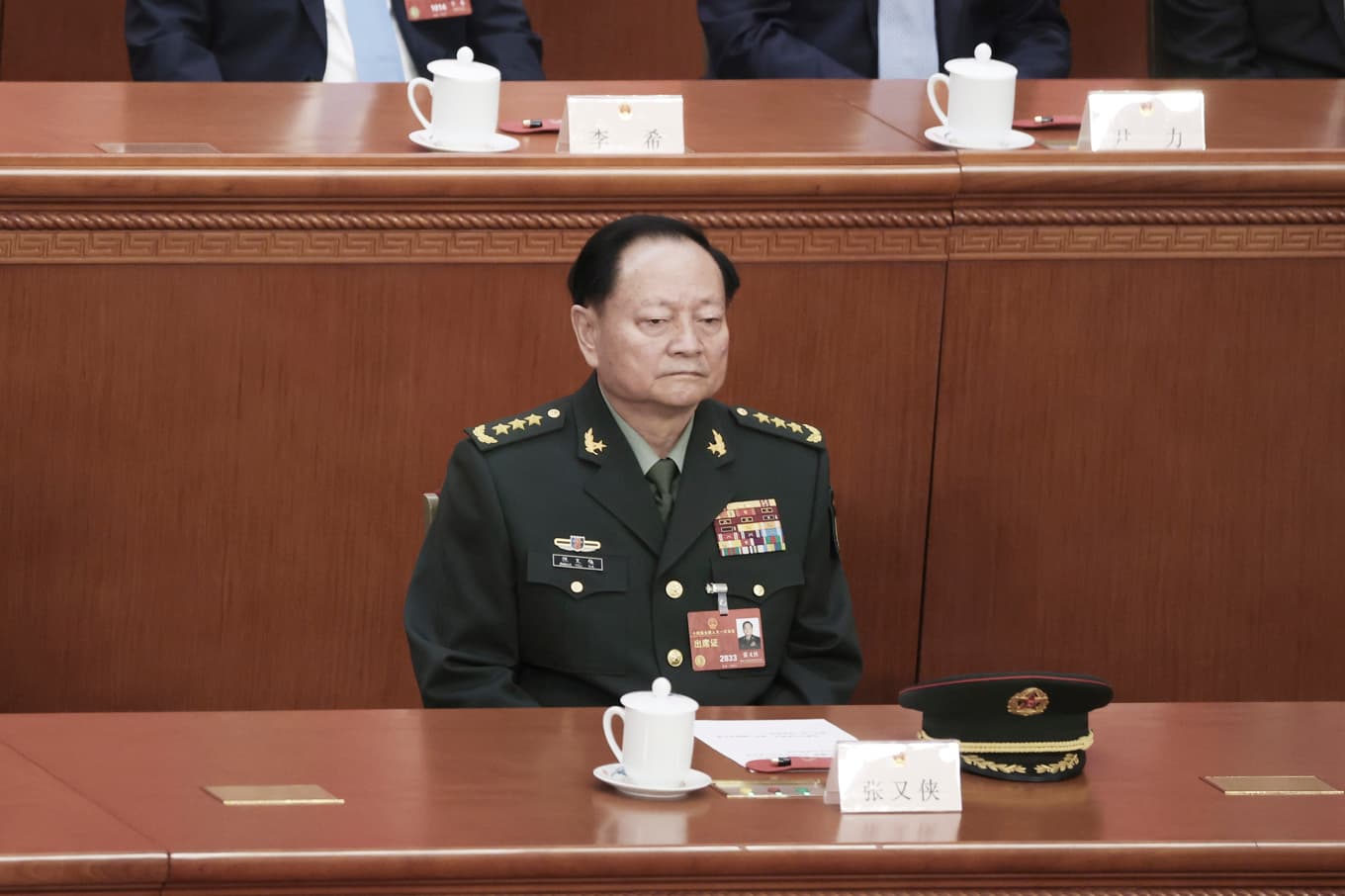 Zhang Youxia, tidigare Kinas näst mäktigaste militär, är en av de två toppmilitärer som nu kommer att åtalas för korruption. Foto: Lintao Zhang/Getty Images