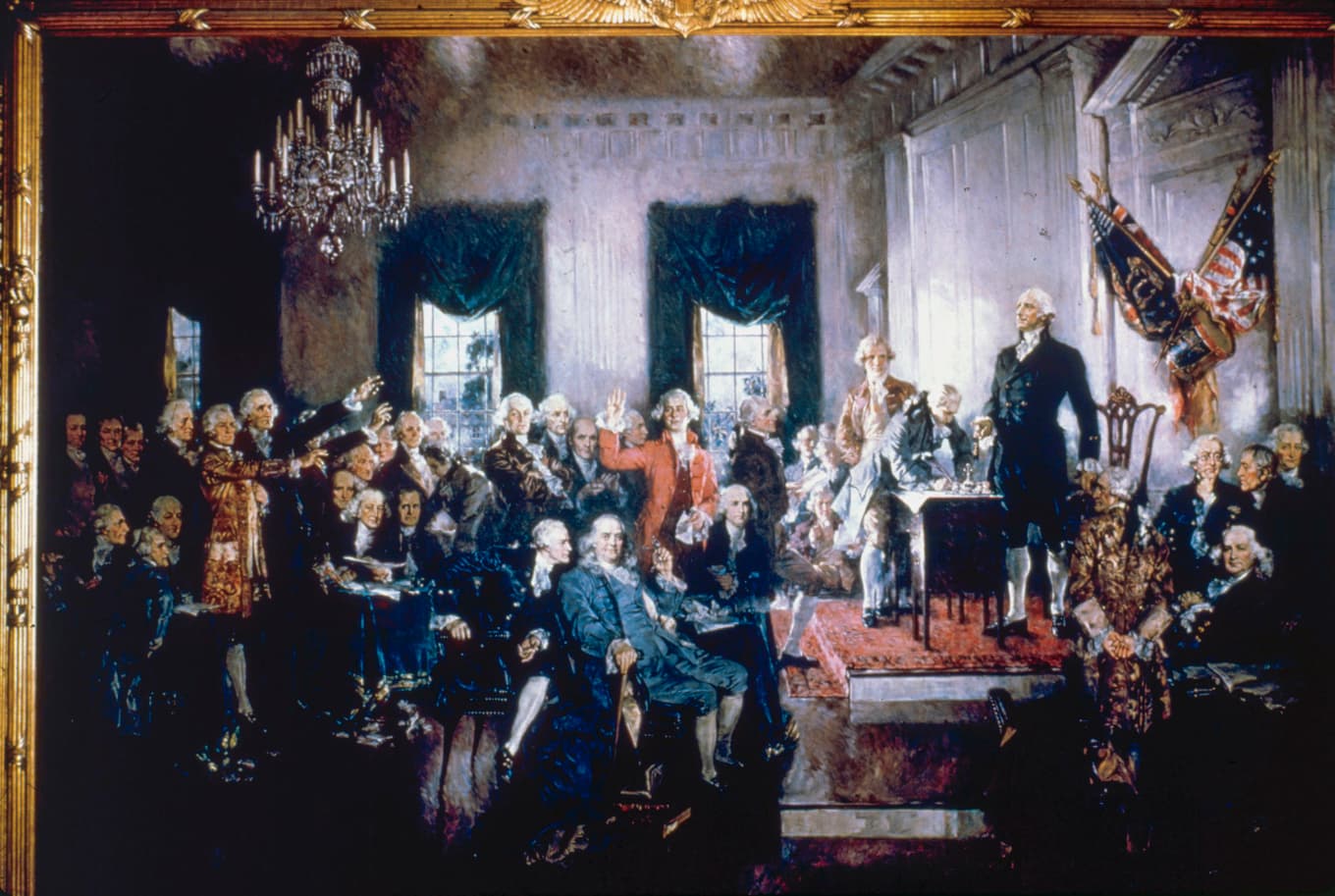 Grundlagsfäderna fruktade makt i allmänhet och koncentrerad makt i synnerhet. De skapade därför ett politiskt system där den politiska makten i USA begränsades och delades upp på olika institutioner. Foto: Getty Images