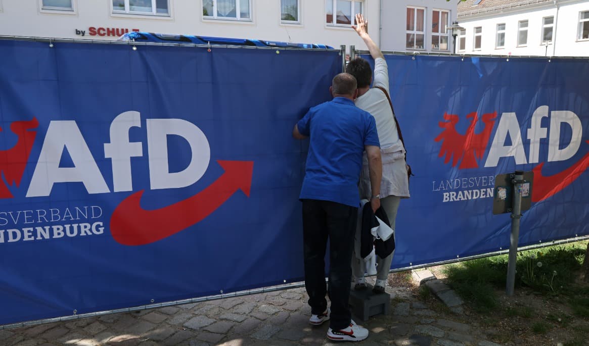 AFD har fortsatt stort stöd bland de tyska väljarna, enligt flera färska opinionsundersökningar. Foto: Sean Gallup/Getty Images