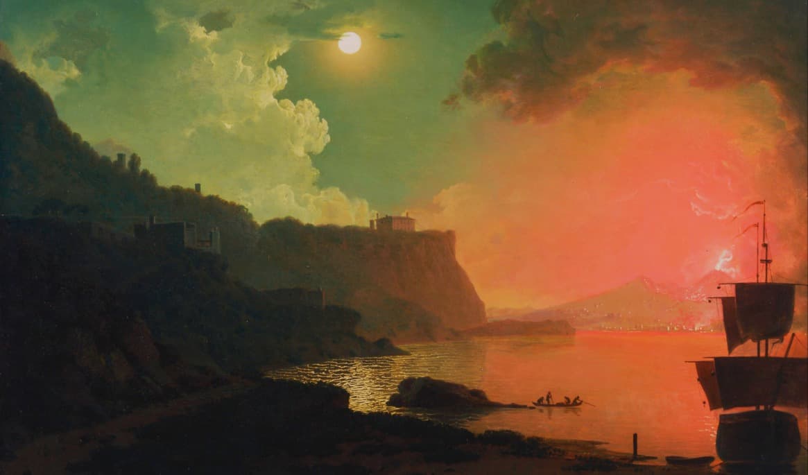 Efter århundraden av stillhet får Vesuvius ett utbrott. Målning av Joseph Wright of Derby (1734–1797).
Foto: Yale Center for British Art/Wikimedia Commons