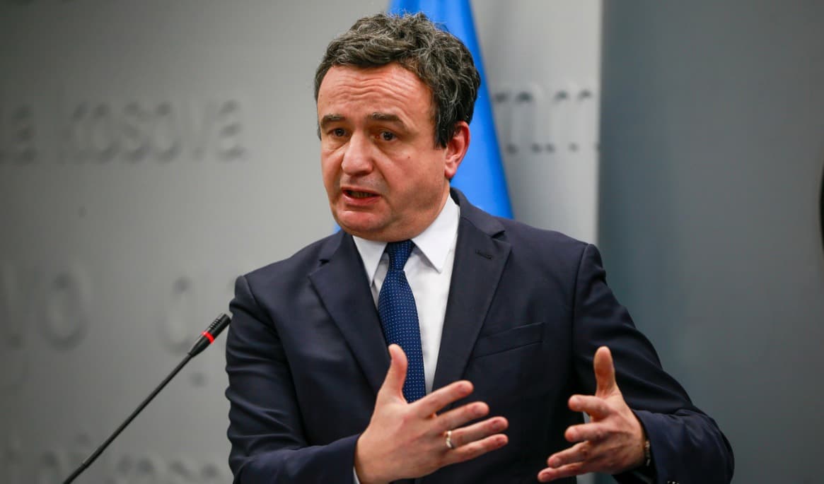 Kosovos premiärminister Albin Kurtis (på bilden) presidentkandidat har röstats fram av parlamentet. Foto: Visar Kryeziu/AP/TT