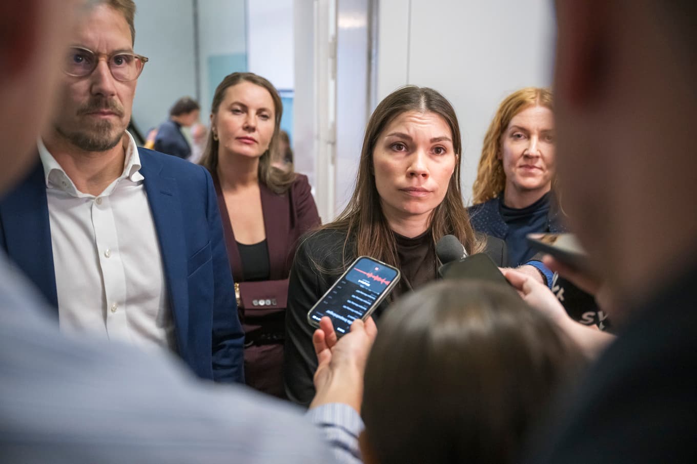 De migrationspolitiska talespersonerna för de rödgröna partierna. Arkivbild. Foto: Martin Pahlmblad/TT