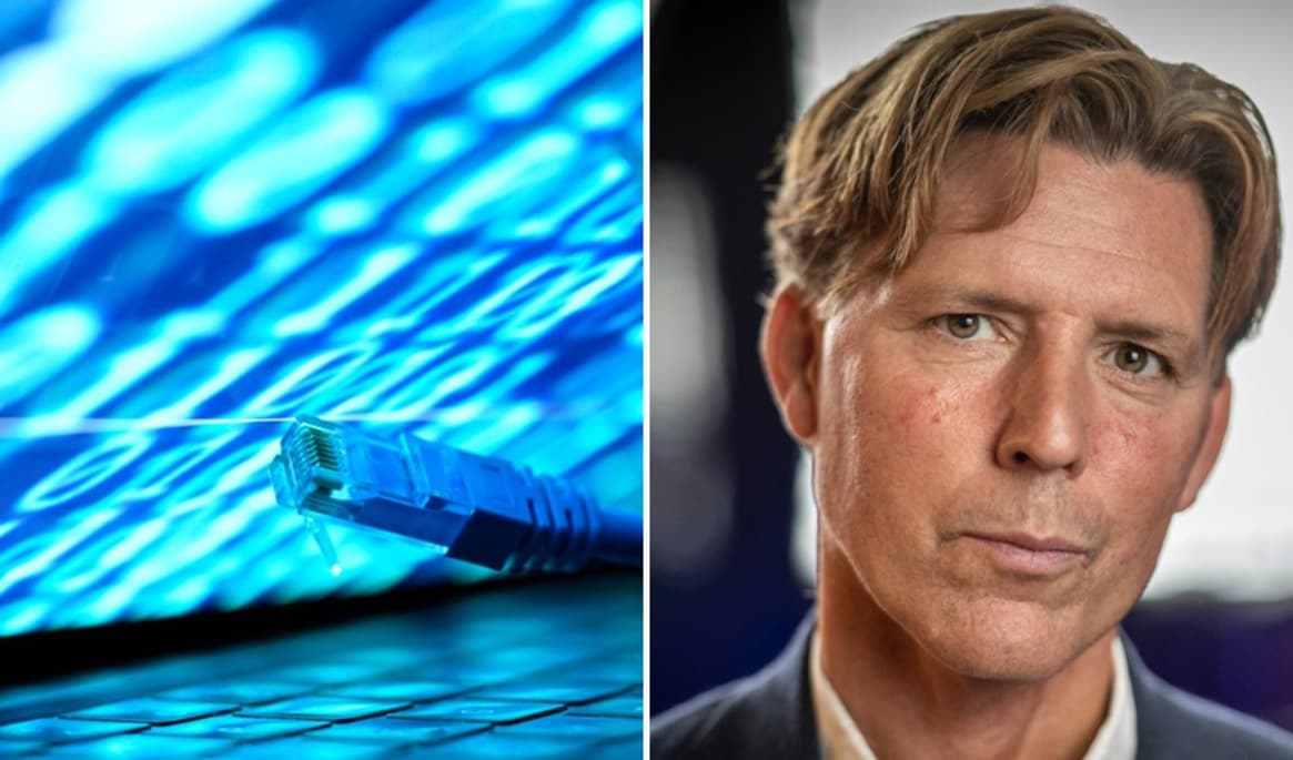 Marcus Murray, expert på it-säkerhet, liknar det vid att nyckeln till webbtjänsterna på internet nu ligger ute på internet. Därför måste låsen uppdateras. Foto: Fredrik Sandberg/TT, Joakim Ståhl SVD/TT