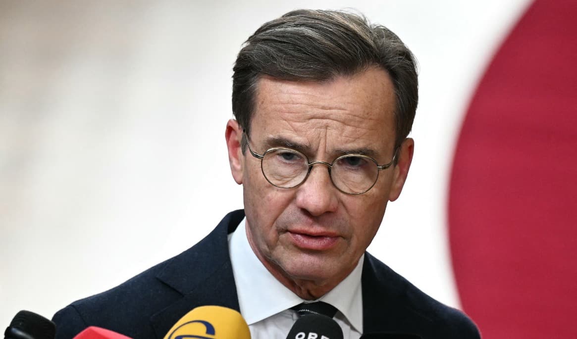 Statsminister Ulf Kristersson (M). Foto: Nicolas Tucat/AFP via Getty Images