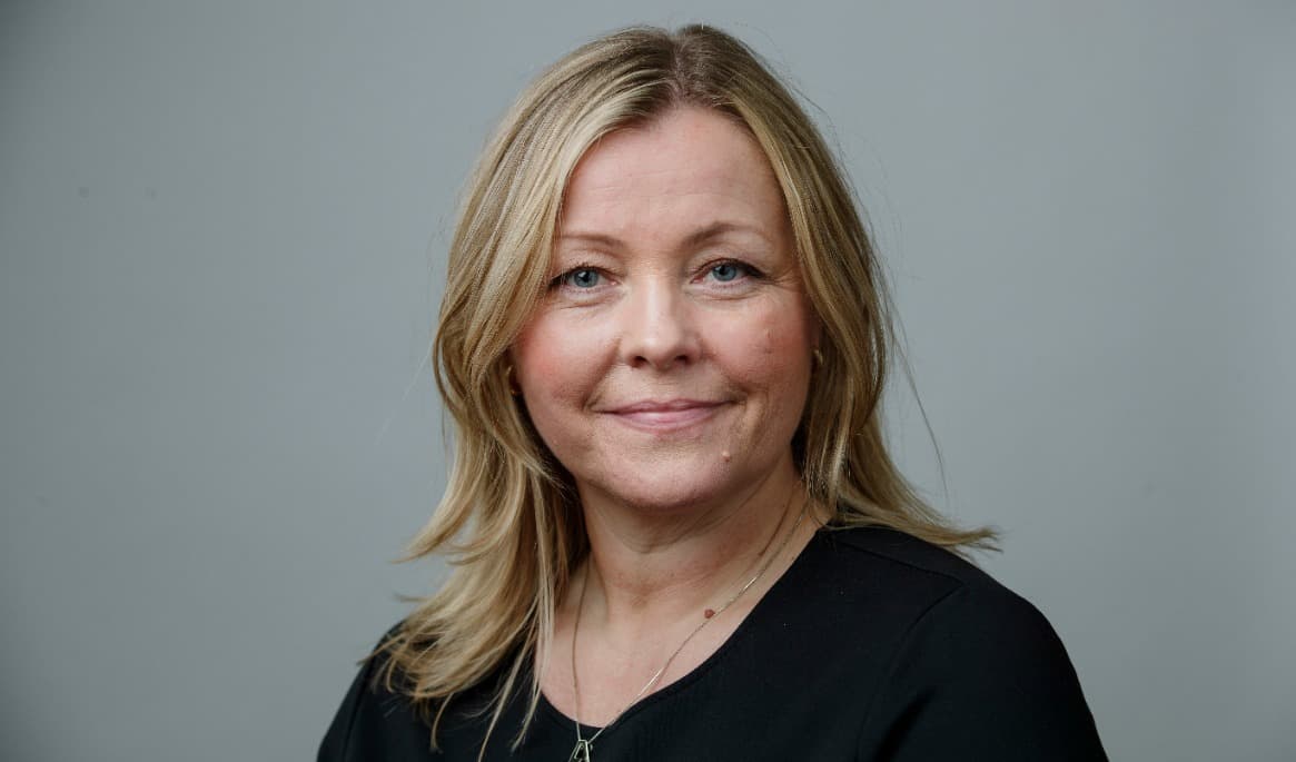 Den norska arbets- och integrationsministern Kjersti Stenseng. Foto: Torgeir Haugaard/Forsvaret