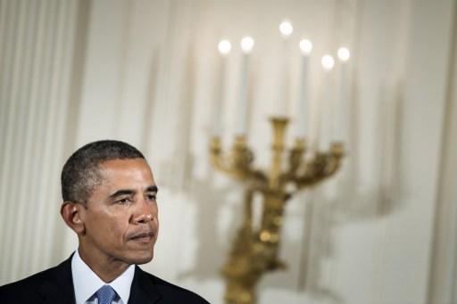 USA:s president Barack Obama under en ceremoni i Vita huset den 26 augusti 2013. (Foto: Brendan Smialowski/ AFP)