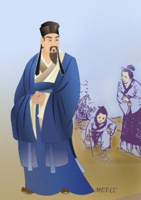 Ouyang Xiu var ledare för en rörelse som reformerade Norra Songdynastins litteratur. (Illustratör: Catherine Chang, Epoch Times) 