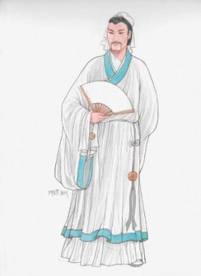 Su Shi den store grundaren av skrivarskolan haofang under Songdynastin. (Illustratör: Blue Hsiao / Epoch Times)