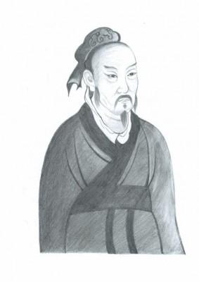 Mencius, Konfucius-lärans efterföljare, illustrerad av Yeuan, Epoch Times.
