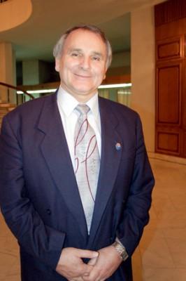 Petru Andea, en välkänd riksdagspolitiker i det rumänska parlamentet. (Jan Jekielek/The Epoch Times)

