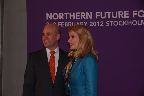 Statsminister Fredrik Reinfeldt tog emot Danmarks statminister Helle Thorning-Schmidt på Rosenbad den 8 februari 2012. (Foto: Anne Hakosalo/Epoch Times Sverige)
