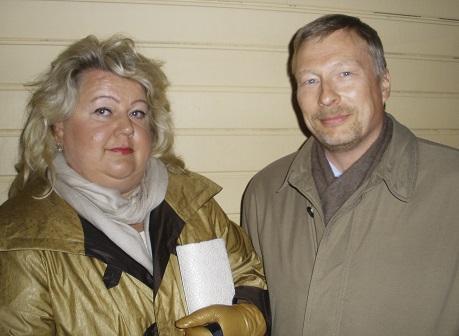 Rauno och Kirsi Jaakkola reste från Finland enbart för att se Shen Yun i Stockholm. (Foto: Yvonne Kleberg, Epoch Times)
