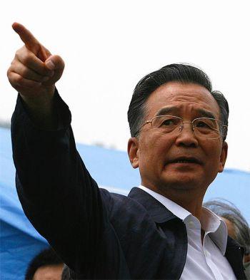 Kinaregimens näst högste: Wen Jiabao. (Foto: Nicky Loh/Getty Images)