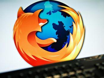 Skärmbild med logotypen för webbläsaren Firefox i London den 31 juli 2009 då antalet nedladdningar med mjukvaran inom ett dygn skulle uppgå till en miljard. (Foto: Leon Neal/AFP/Getty Images)