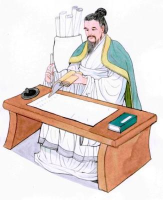 Sima Qian - fadern till Kinas första fullständiga historia. (Illustatör: Blue Hsiao, Epoch Times)