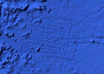 En skärmbild från Google Maps av det område där Atlantis tros ha legat. (Skärmbild från Google Maps)
