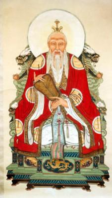 Lao Zi avbildad som den högst guden inom daoismen. (Foto: en.wikipedia)