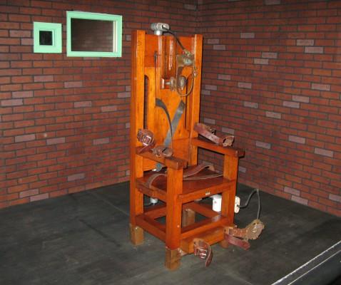 I den här stolen har 361 fångar avrättats mellan 1924 och 1964. Stolen finns numera på Texas Prison Museum i Huntville, Texas. (Foto: Fannie Carrier / AFP)