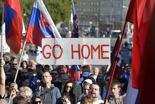 Slovakien ska överklaga beslutet om kvotfördelning av asylsökande. Landet tänker inte heller följa beslutet, sade premiärminister Fico på onsdagen. Foto: Samuel Kubani /AFP/Getty Images
