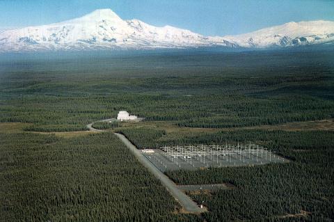 HAARP-anläggningen i Alaska. (Foto från http://www.haarp.alaska.edu/)

