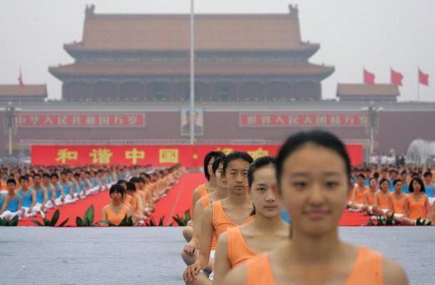 Förberedelser för OS i Peking. Amnesty tycker att Internationella olympiska kommittén  har ett ansvar att trycka på Kina i fråga om mänskliga rättigheter. (Foto:AFP/Frederic J. Brown)

