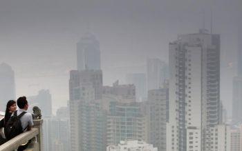 De trafikrelaterade luftföroreningarna i Hongkong nådde rekordnivåer under de två senaste kvartalen. (Foto: Ed Jones/AFP/Getty Images)