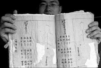 Den högt skattade boken ”Hua Tuos akupunkturbehandling" har ärvts från en generation till nästa i Huas familj. (Foto från internet)
