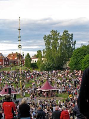 Midsommarfirande i Leksand. (Foton: Petra Lindberg/Epoch Times)
