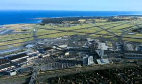 Flygbild över Kastrup flygplats i Danmark. (Foto: Allmän egendom)