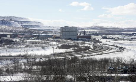 Kiruna domineras av det som en gång skapade staden, dess järnmalmsgruva och LKAB. (Foto: Jonathan Nackstrand / AFP)
