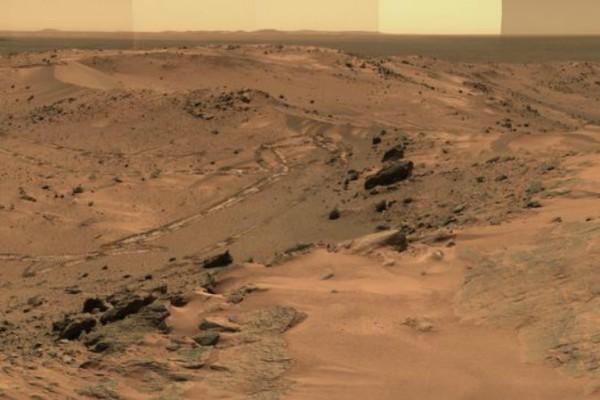 Nya forskningsresultat talar för att det har funnits ett stort hav på Mars. (Foto: Nasa)